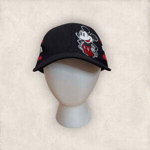 Disney Adult Black Red White Mickey Mouse Mesh Back Cap